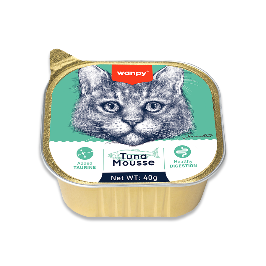 Wanpy Kedi Ton Balıklı Alutray Yaş Mama 40 gr
