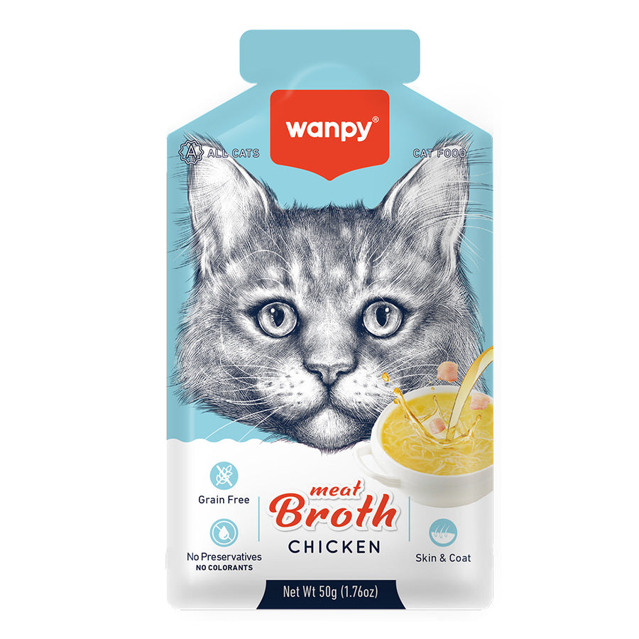 Wanpy Kediler için Tavuk Eti Çorbası 50gr