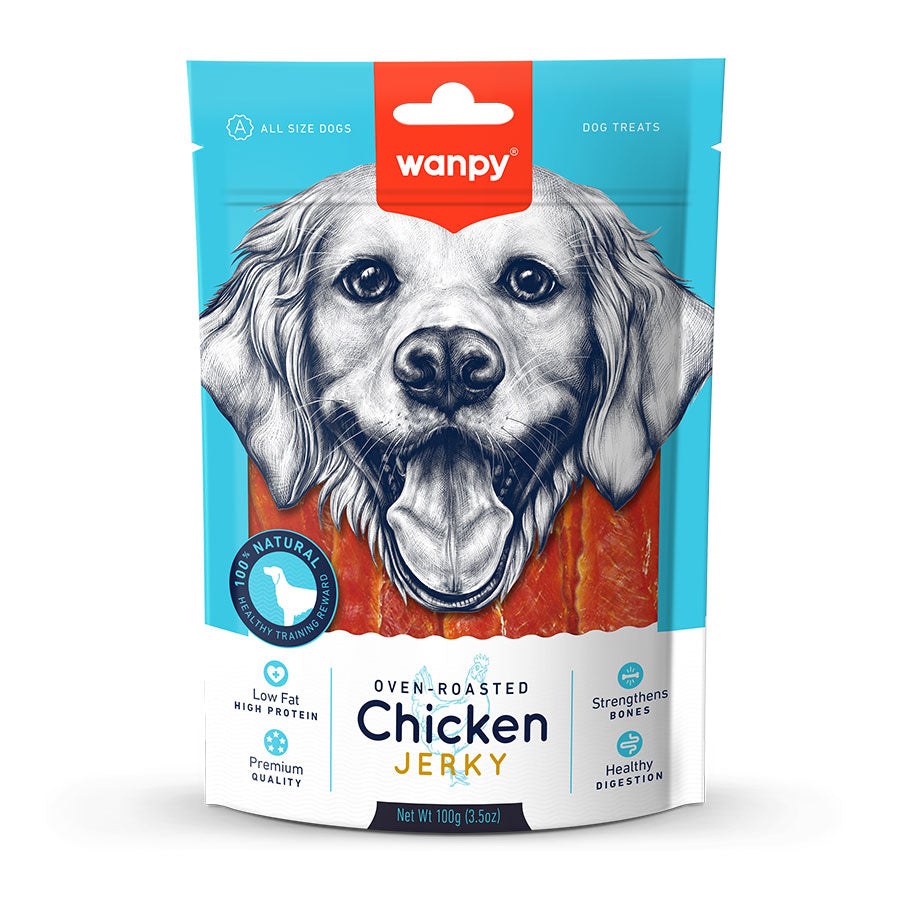 Wanpy Fırınlanmış Gerçek Tavuk Fileto Köpek Ödülü 100 gr