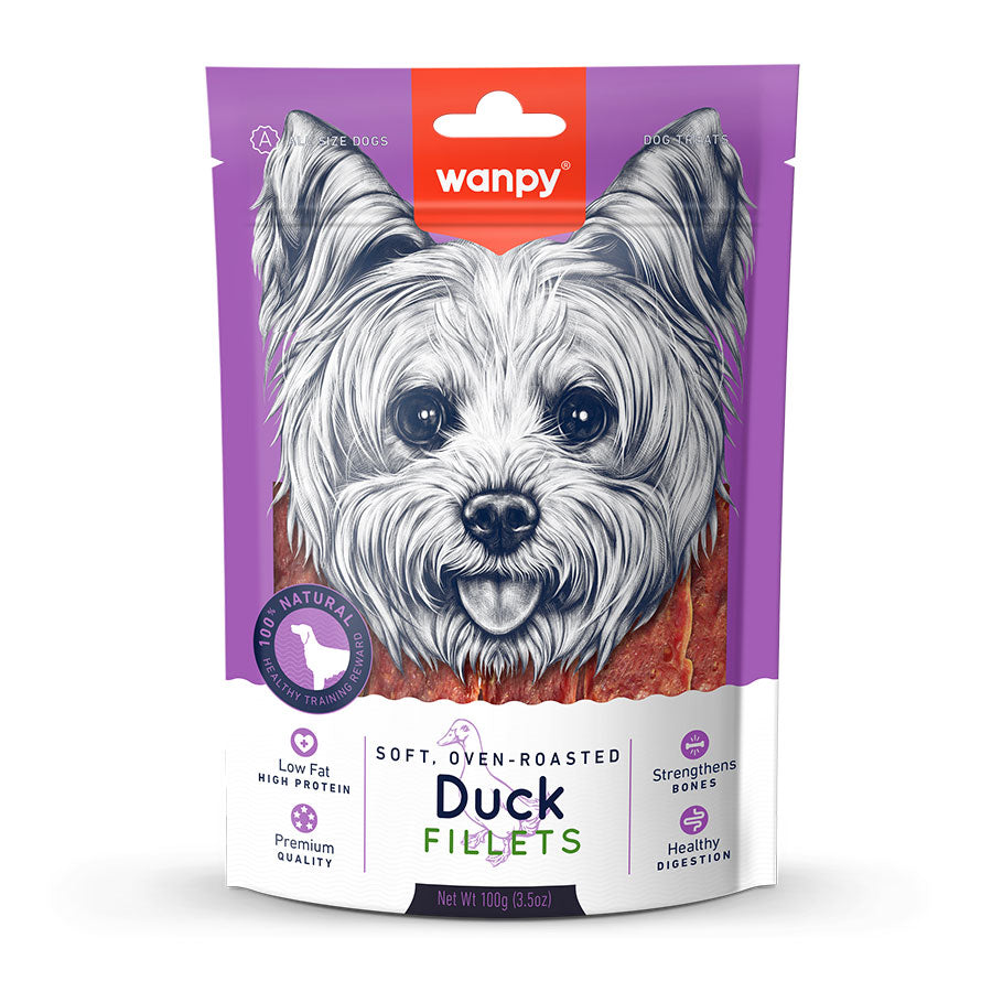 Wanpy Fırınlanmış Soft Gerçek Ördek Fileto Köpek Ödülü 100 gr