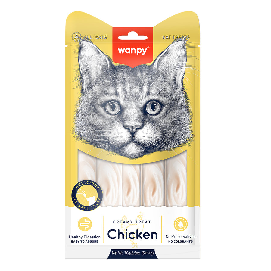 Wanpy Tavuklu Krema Kedi Ödülü 5x14 gr