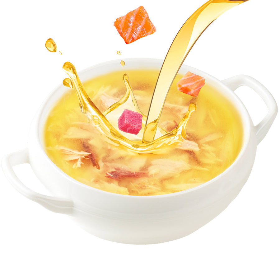 Wanpy Kediler için Somon & Ton Balığı Eti Çorbası 50gr