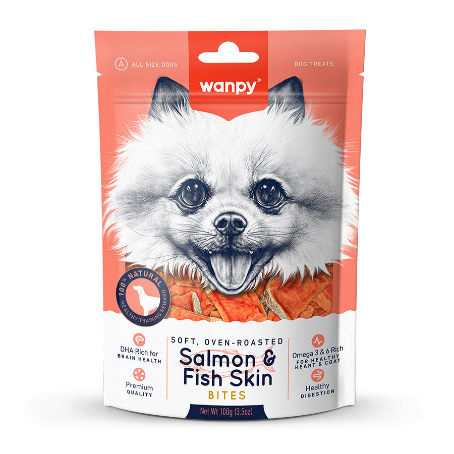 Wanpy Fırınlanmış Soft Gerçek Somon Dilimleri Köpek Ödülü 100 gr