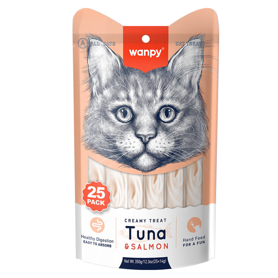 Wanpy Ton&Somon Krema Kedi Ödülü 25x14 gr