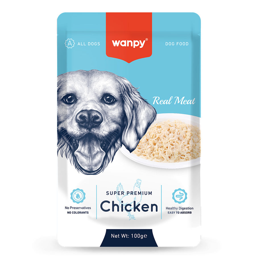 Wanpy Pouch Tavuklu Yaş Köpek Maması 100 gr